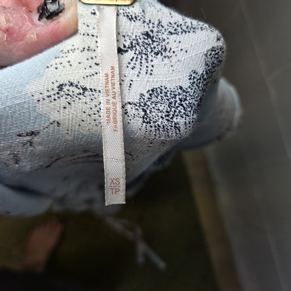 Free People French Quarter Blue Floral Cottagecore Wrap Mini Dress - Picture 5 of 12